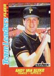 1988 Fleer Team Leaders Baseball Cards 044      Andy Van Slyke